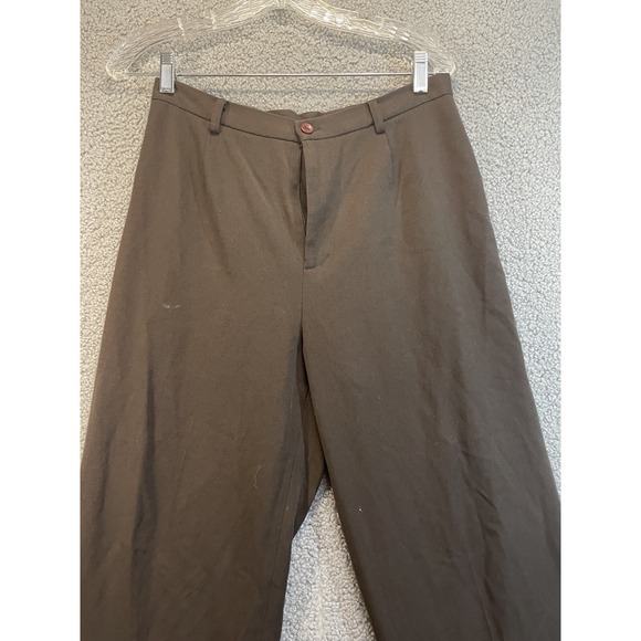 Rafaella Womens Dress Pants Size 10p Petite Brown Polyester Stretch Relaxed Fit - Picture 2 of 6